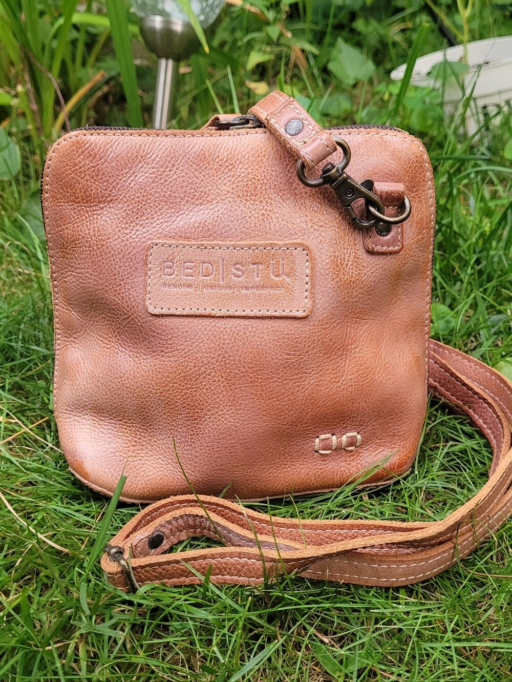 Bed Stu Leather Bag Venture Tan Rustic Mason